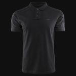 Herren Poloshirt schwarz mit Kragen Premium Style Black