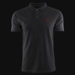 Herren Poloshirt schwarz mit Kragen Premium style black v02