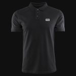 Herren Poloshirt schwarz mit Kragen Premium technique black v02