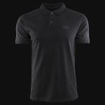Herren Poloshirt schwarz mit Kragen Premium technique black v03 - 02