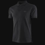 Herren Poloshirt schwarz mit Kragen Premium technique black v03