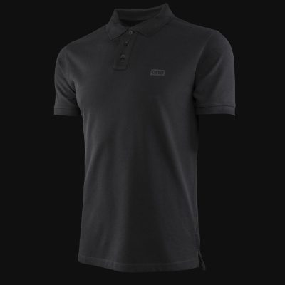 Herren Poloshirt schwarz mit Kragen Premium technique black v03