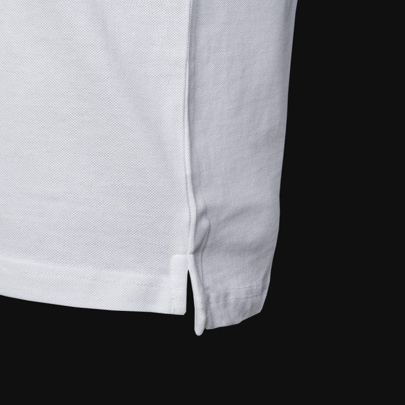 Herren Poloshirt weiß mit Kragen Premium technique white v02 - 03