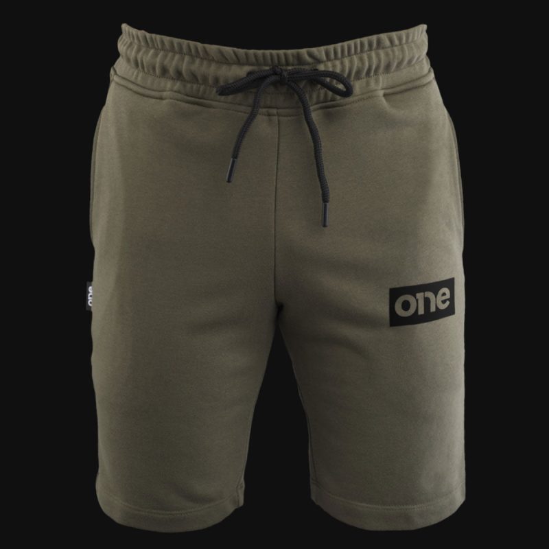 Herren Shorts - Khaki Black Box Logo - 02