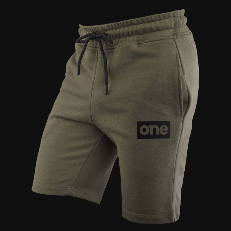 Herren Shorts - Khaki Black Box Logo