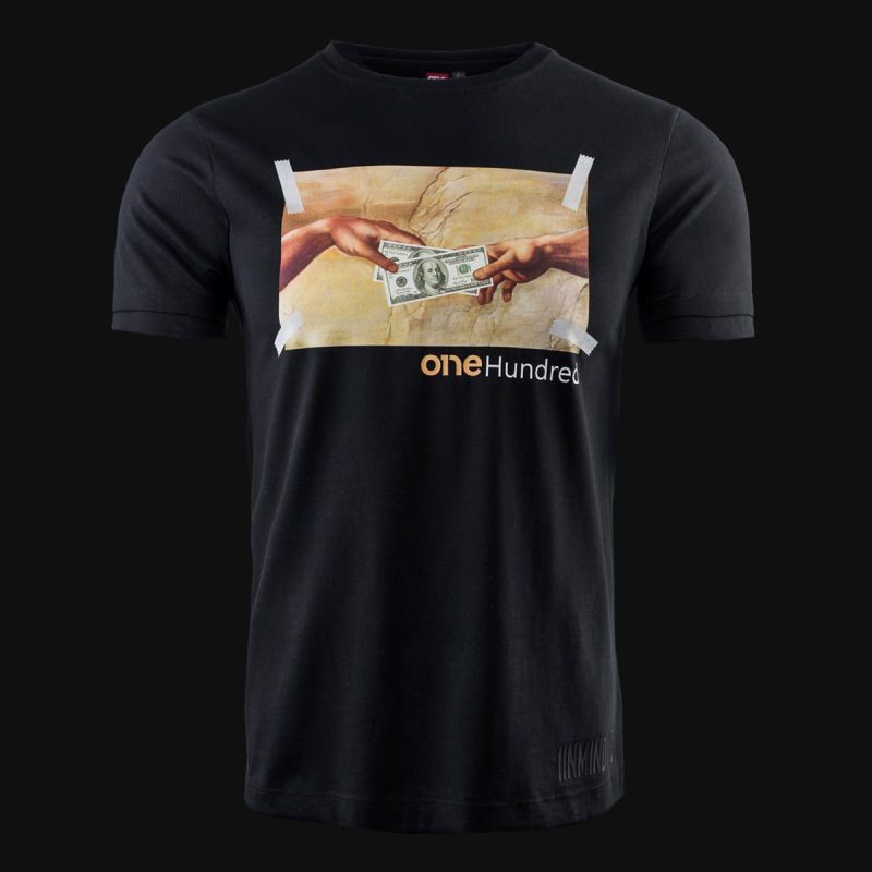 Herren T-Shirt Schwarz – God Hand - 02