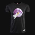Herren T-Shirt Schwarz – Moon Mission