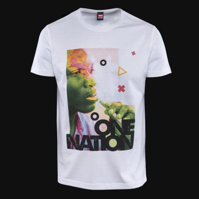 Herren T-Shirt Weiß – One Nation