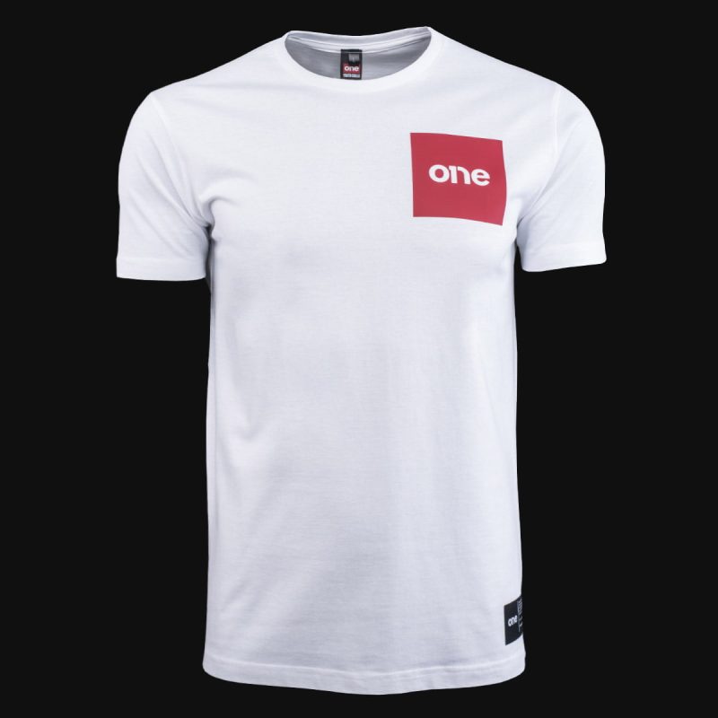 Herren T-Shirt weiß – Red Box Tee - 02