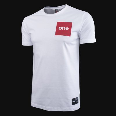 Herren T-Shirt weiß – Red Box Tee