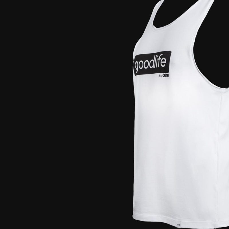 Herrenunterhemd Weiß – Goodlife - 02