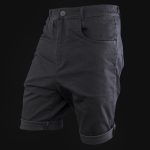 Jeansshorts Herren Black Denim