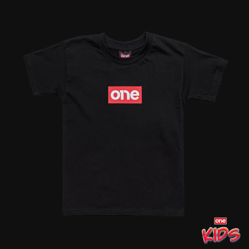 Schwarzes T-Shirt Classic für Kinder - R One Blvk - 02