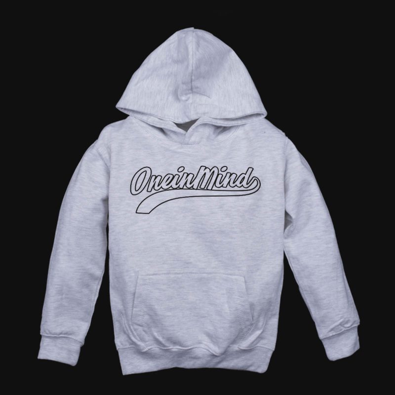 Kinder Hoodie - Black Manuscript