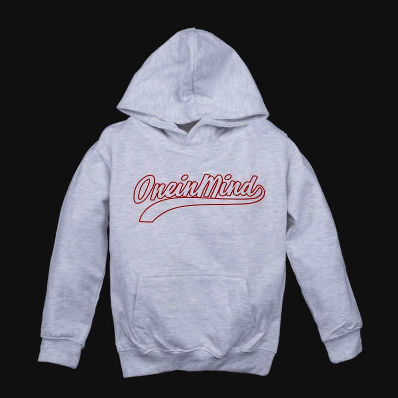 Kinder Hoodie - Red Manuscript