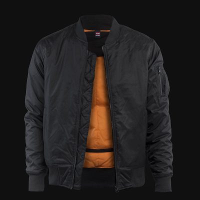 Herren Bomberjacke schwarz - Black Hole