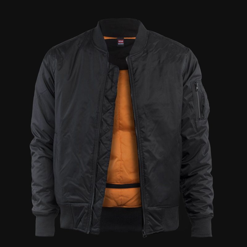 Herren Bomberjacke schwarz - Black Hole