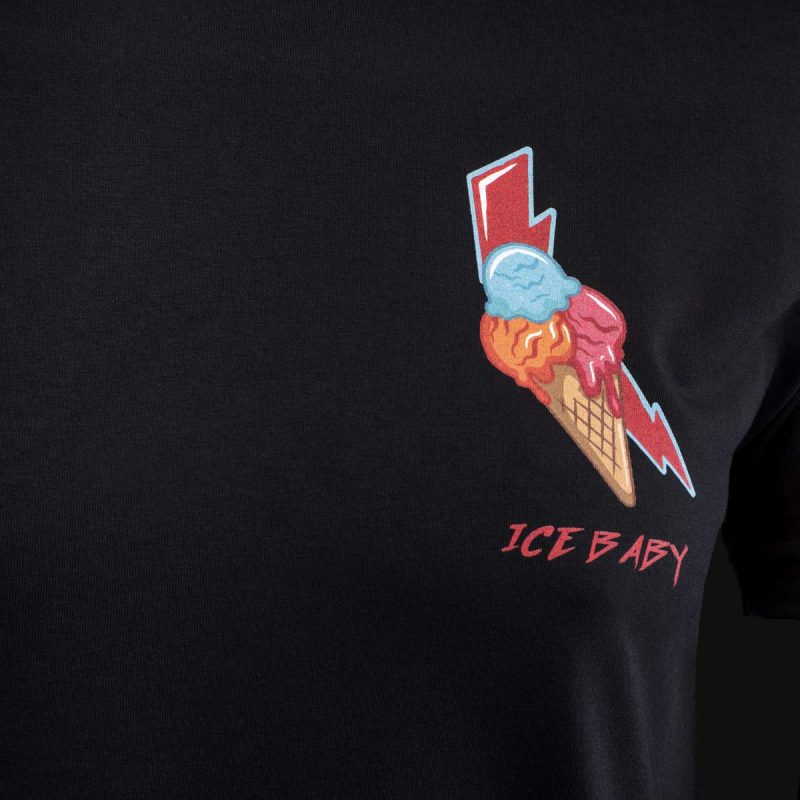 Herren T-Shirt schwarz – Ice Baby - 03