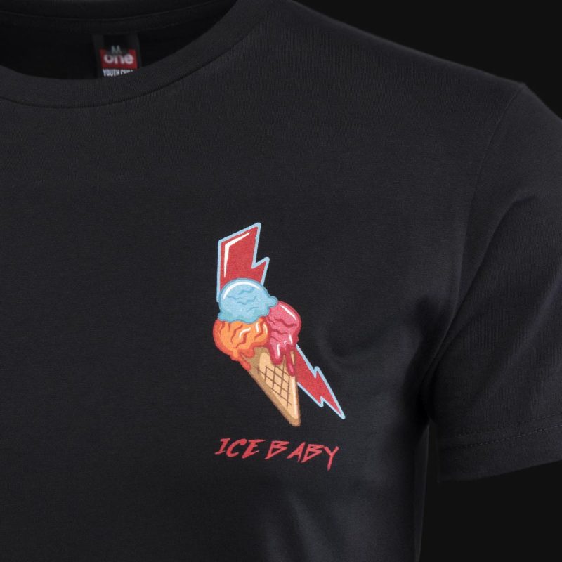 Herren T-Shirt schwarz – Ice Baby - 02