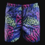 Herren Badeshorts Purple Neon