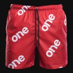 Herren Badeshorts Red One