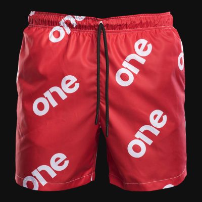 Herren Badeshorts Red One