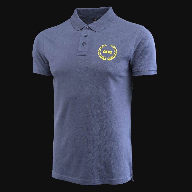 Herren Poloshirt blau mit Kragen Victory One - 02
