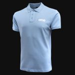 Herren Poloshirt hellblau mit Kragen Sky Blue - 02