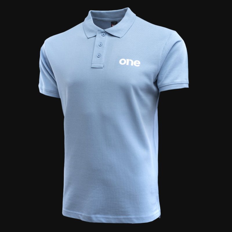 Herren Poloshirt hellblau mit Kragen Sky Blue - 02