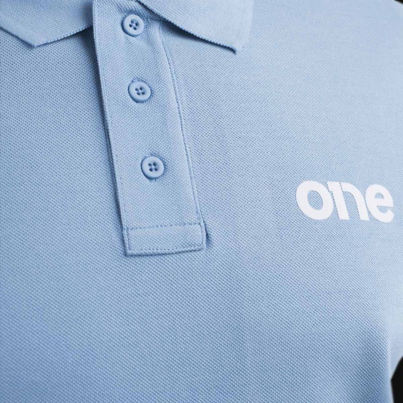 Herren Poloshirt hellblau mit Kragen Sky Blue - 03