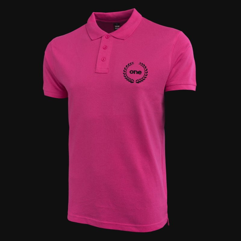 Herren Poloshirt rosa mit Kragen Coral - 02