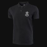 Herren Poloshirt schwarz mit Kragen Money Bag - 02