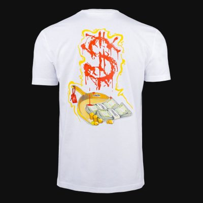 Herren T-Shirt weiß – Dirty Money x Lombart