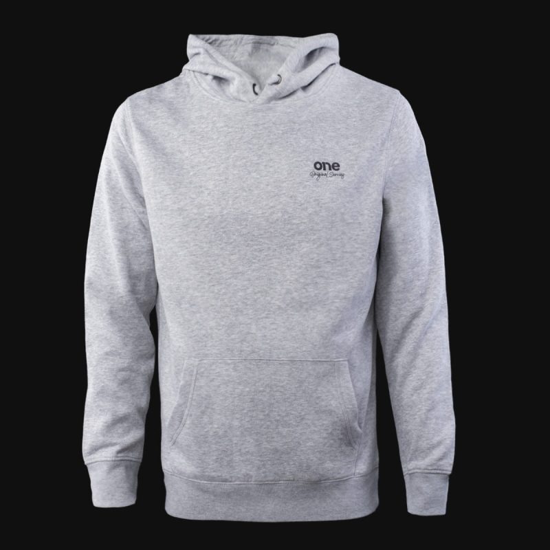 Graues Herren Hoodie mit Cangaroo Eingrifftasche –Grey Originals