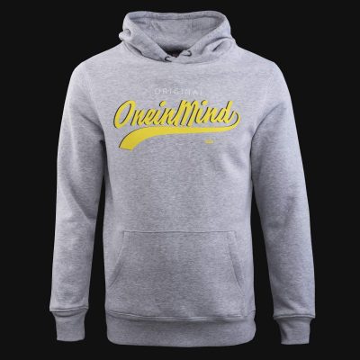 Graues Herren Hoodie mit Cangaroo Eingrifftasche – 1INMIND Originals