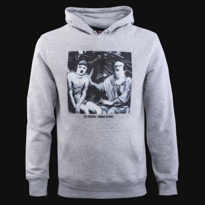Graues Herren Hoodie mit Cangaroo Eingrifftasche – Homies