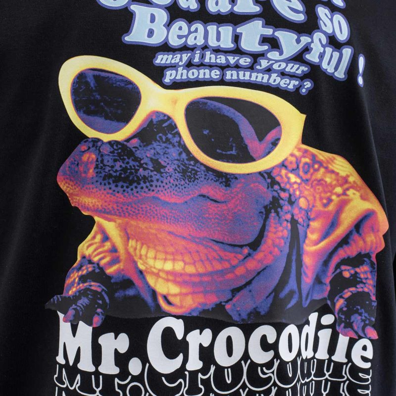 Herren T-Shirt schwarz – Mr. Croc - 02