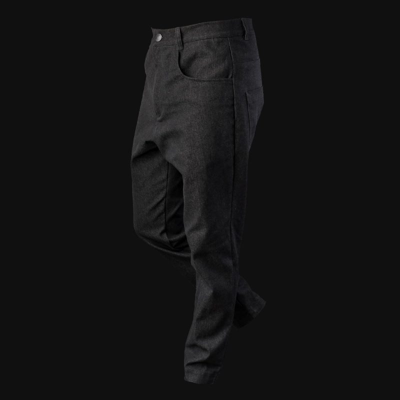 Schwarze Herrenjeans Regular One - 02