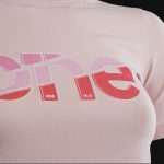 Damen-Slim fit T-Shirt Rosa Pink One - 03