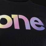Schwarzes Damen-Slim fit T-Shirt Rainbow One - 02