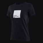 Schwarzes Damen-Slim fit T-Shirt White Box - 02