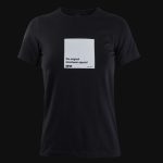 Schwarzes Damen-Slim fit T-Shirt White Box