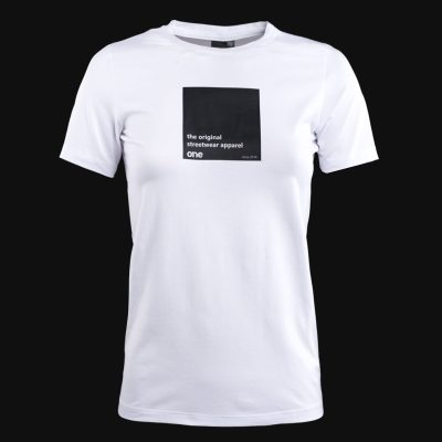Weißes Damen-Slim fit T-Shirt Box One