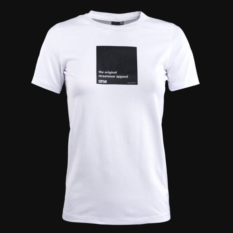 Weißes Damen-Slim fit T-Shirt Box One
