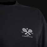Schwarzes breites Damen T-shirt WWT - 03
