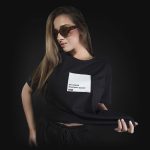 Schwarzes breites Damen T-shirt Make Money - 02
