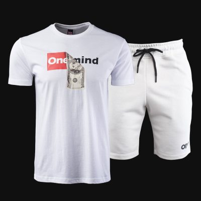 Set T-Shirt und Shorts - One Hundred White