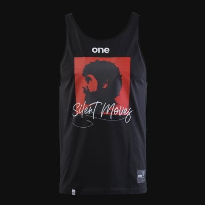 Herrenunterhemd Schwarz – Silent Moves