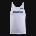 Herrenunterhemd Weiß – Aim High