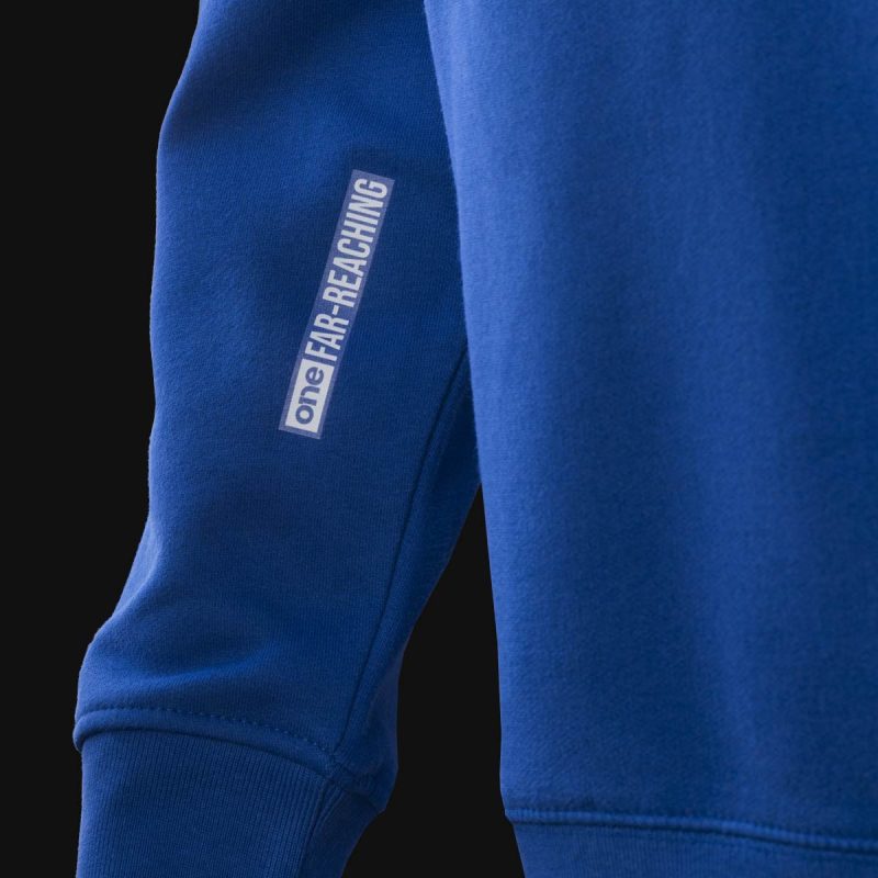 Blaues Herren Hoodie mit Cangaroo Eingrifftasche – Royal One - 02